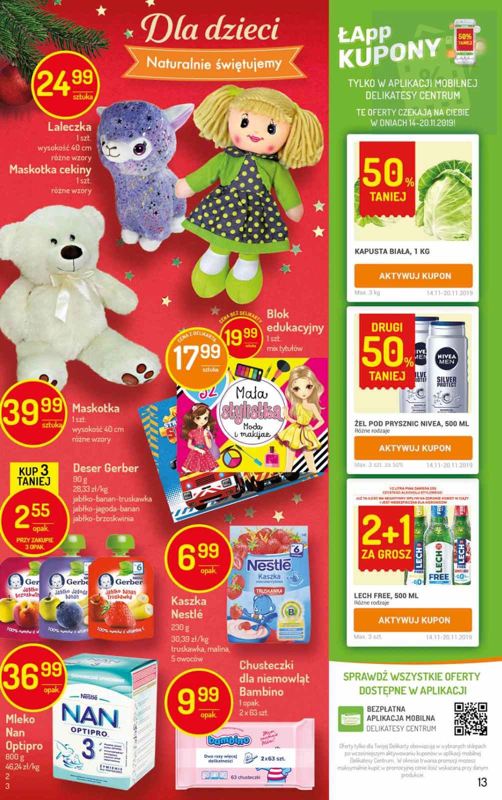 Gazetka promocyjna Delikatesy Centrum str. 13