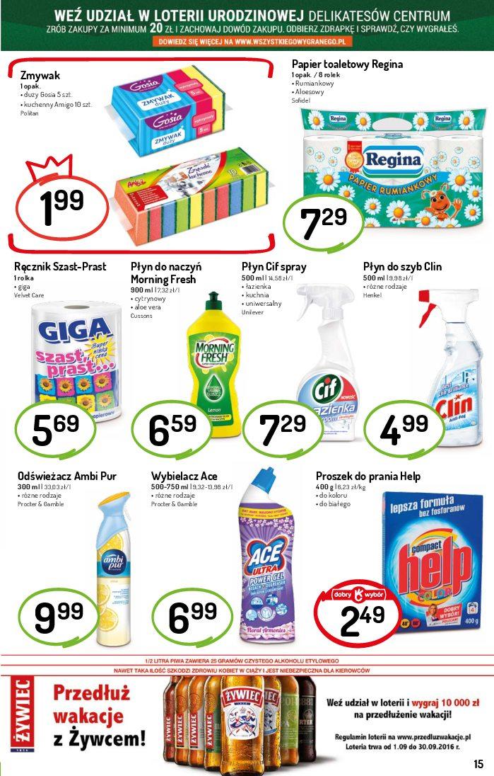 Gazetka promocyjna Delikatesy Centrum str. 15