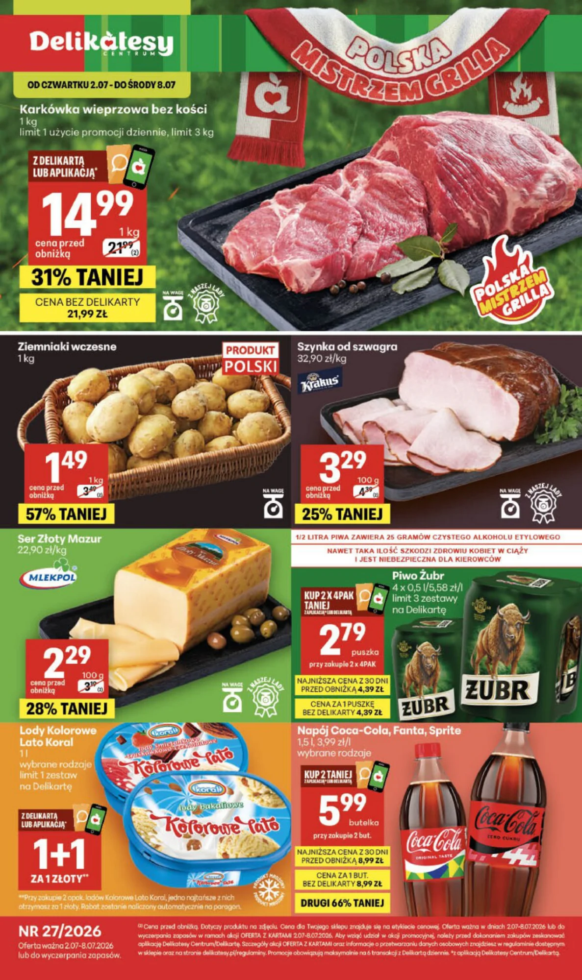 Gazetka promocyjna Delikatesy Centrum str. 1