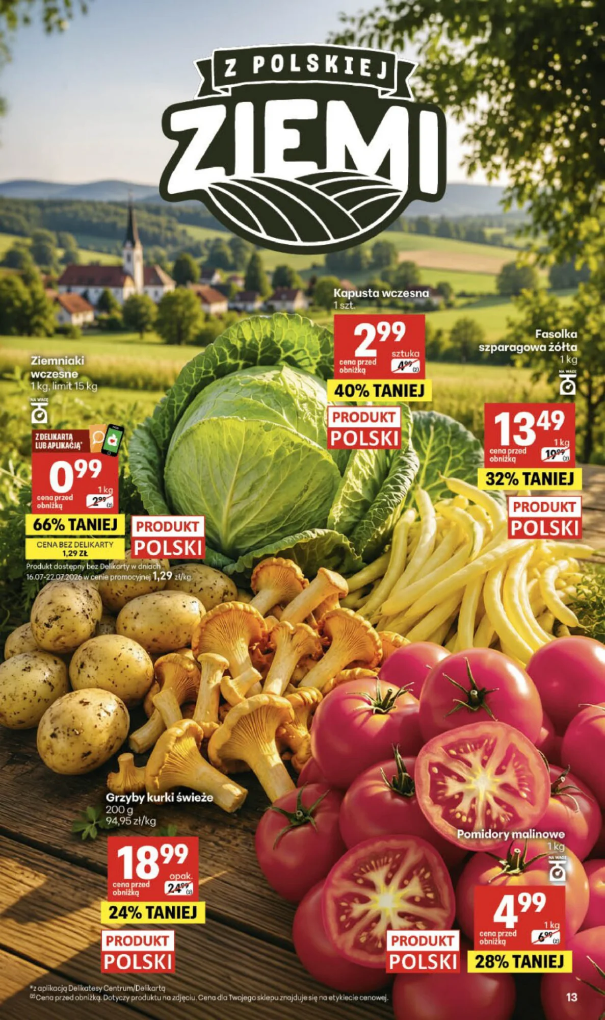 Gazetka promocyjna Delikatesy Centrum str. 13