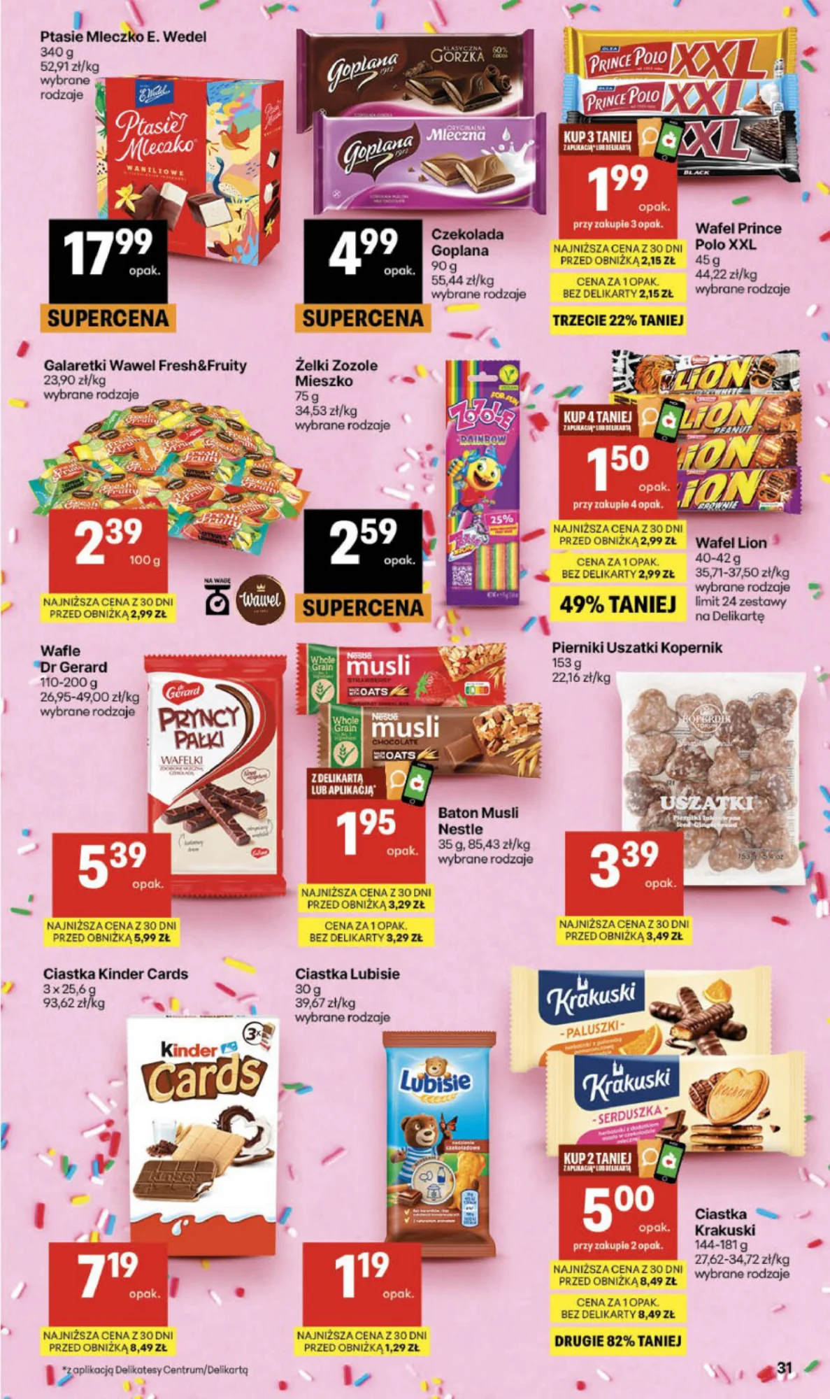 Gazetka promocyjna Delikatesy Centrum str. 31