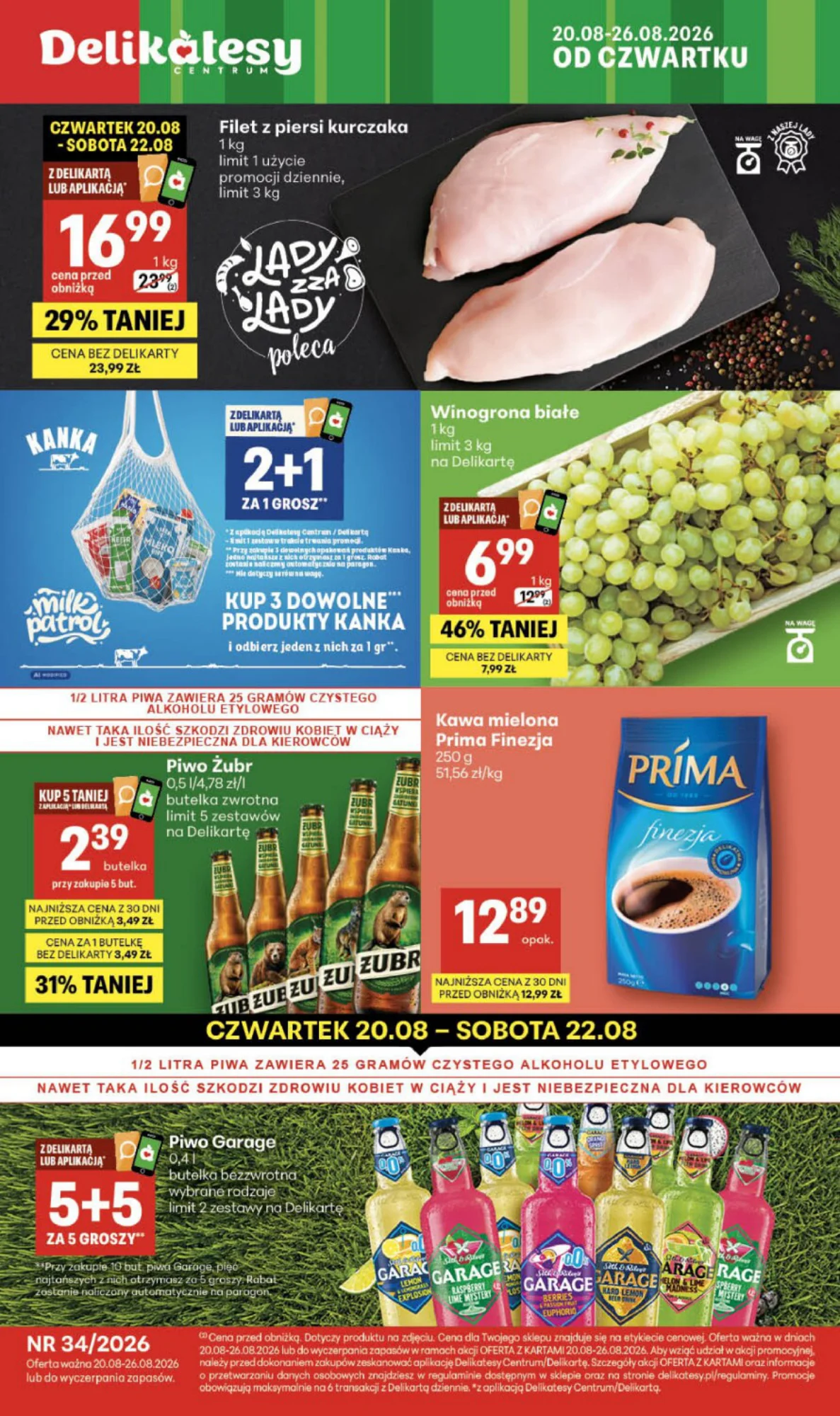Gazetka promocyjna Delikatesy Centrum str. 1