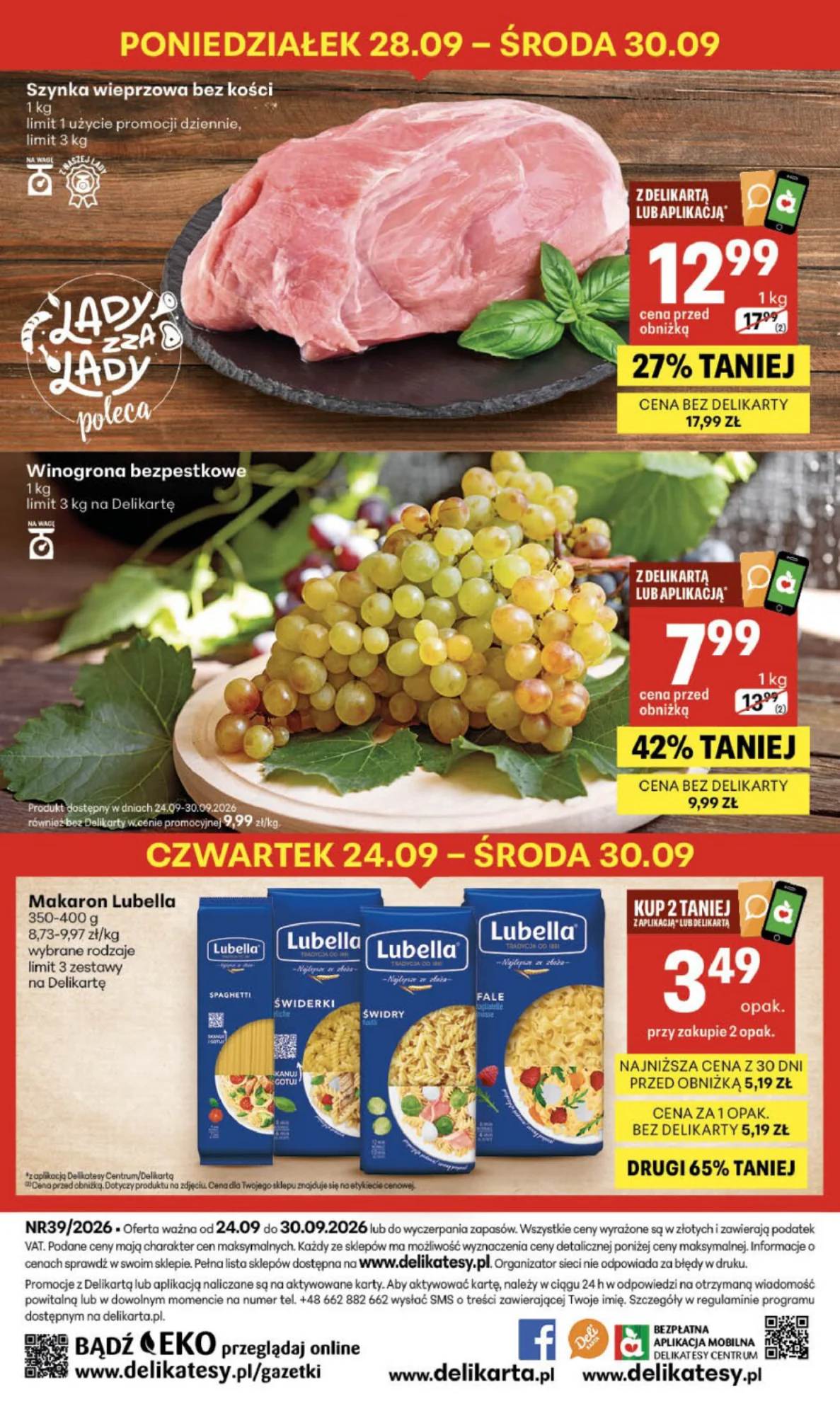 Gazetka promocyjna Delikatesy Centrum str. 40
