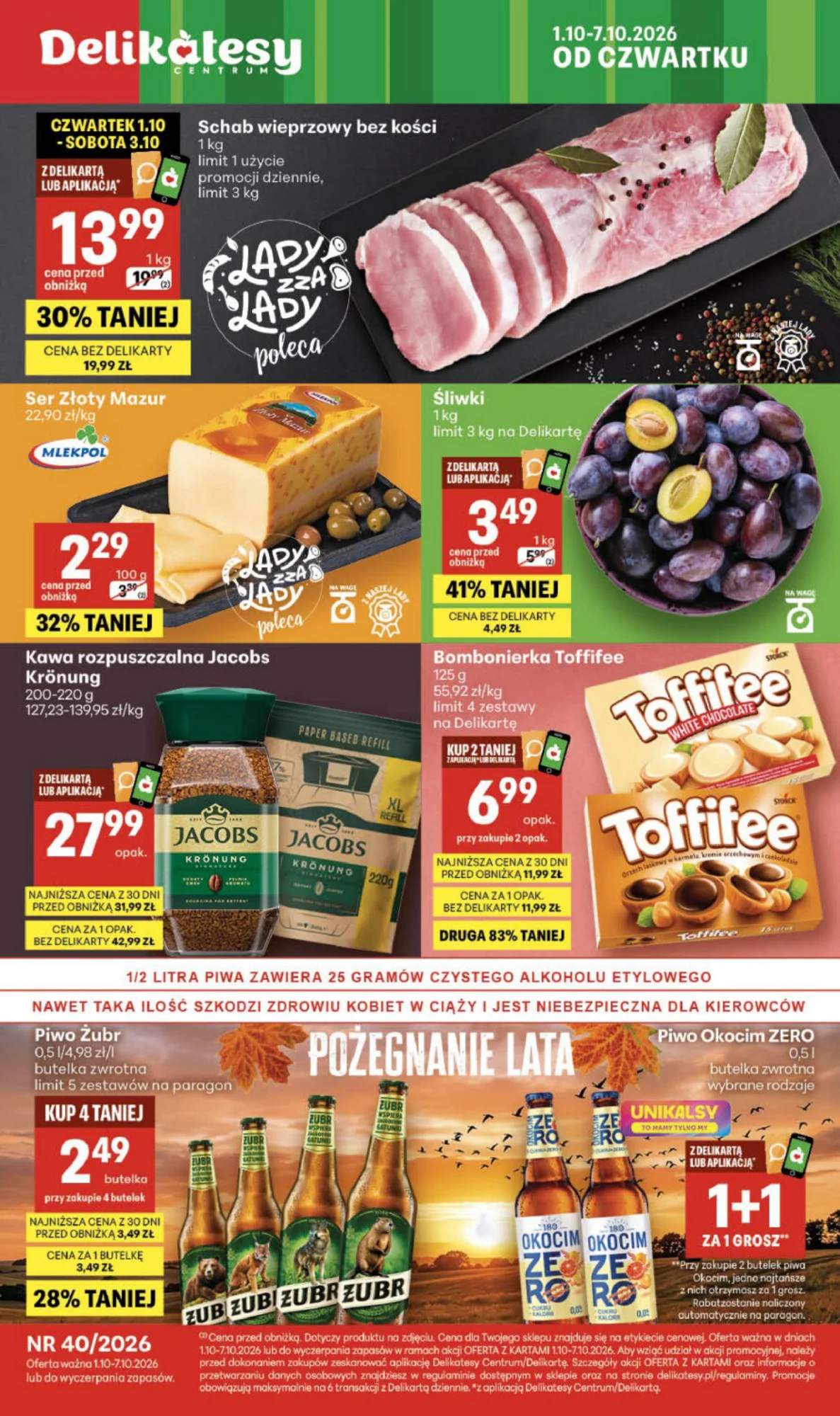 Gazetka promocyjna Delikatesy Centrum str. 1