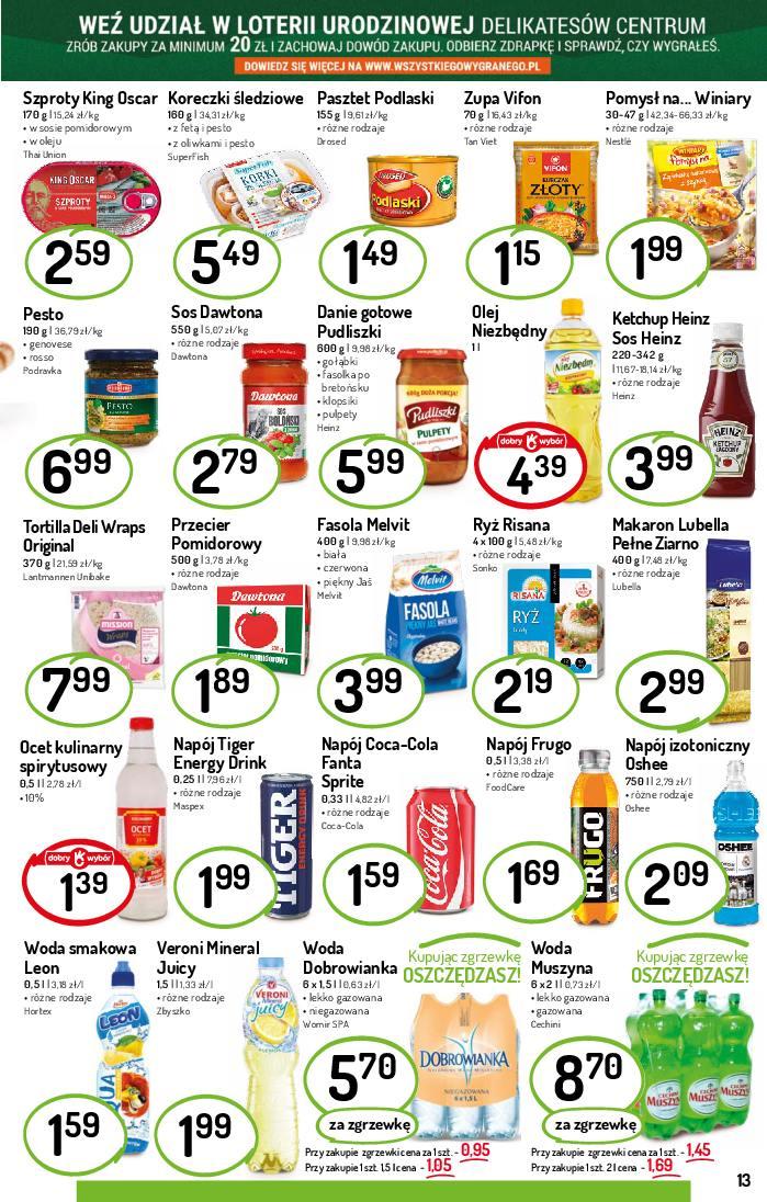 Gazetka promocyjna Delikatesy Centrum str. 13