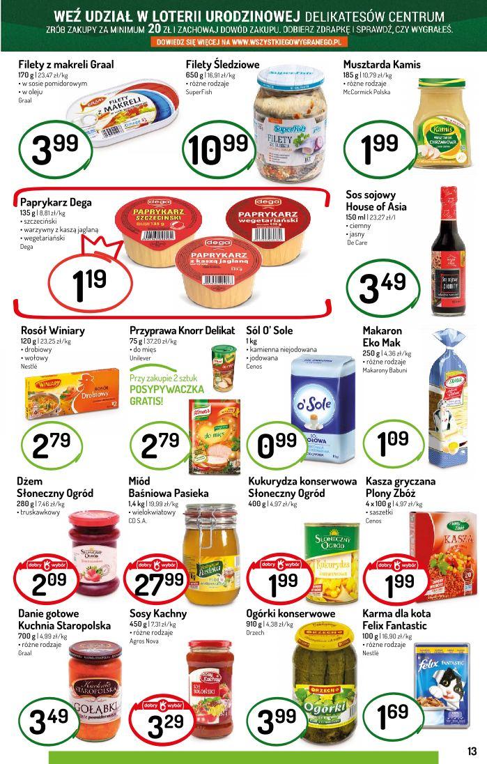 Gazetka promocyjna Delikatesy Centrum str. 13