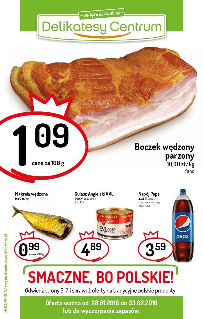 Gazetka promocyjna Delikatesy Centrum str. 1