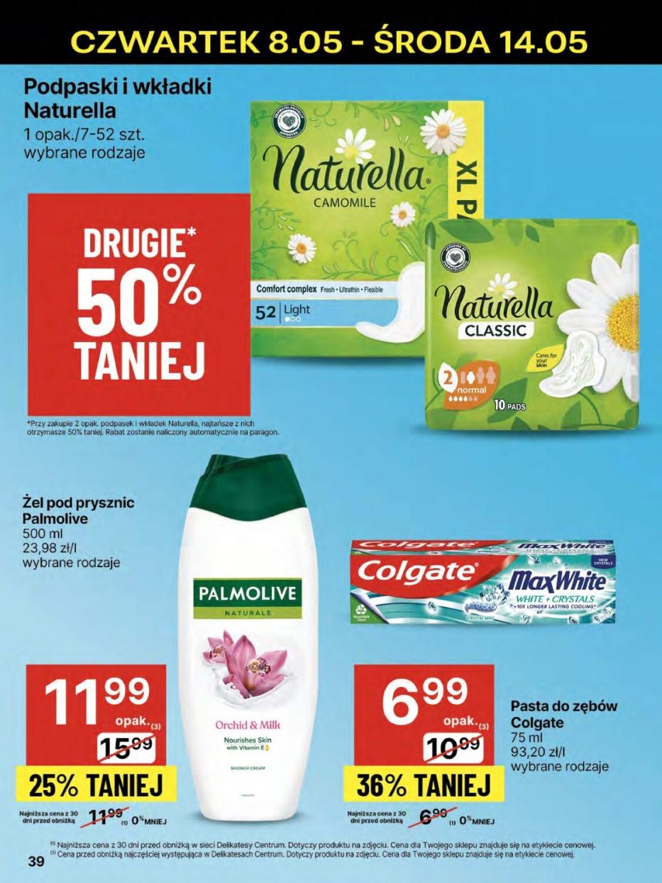 Gazetka promocyjna Delikatesy Centrum str. 39