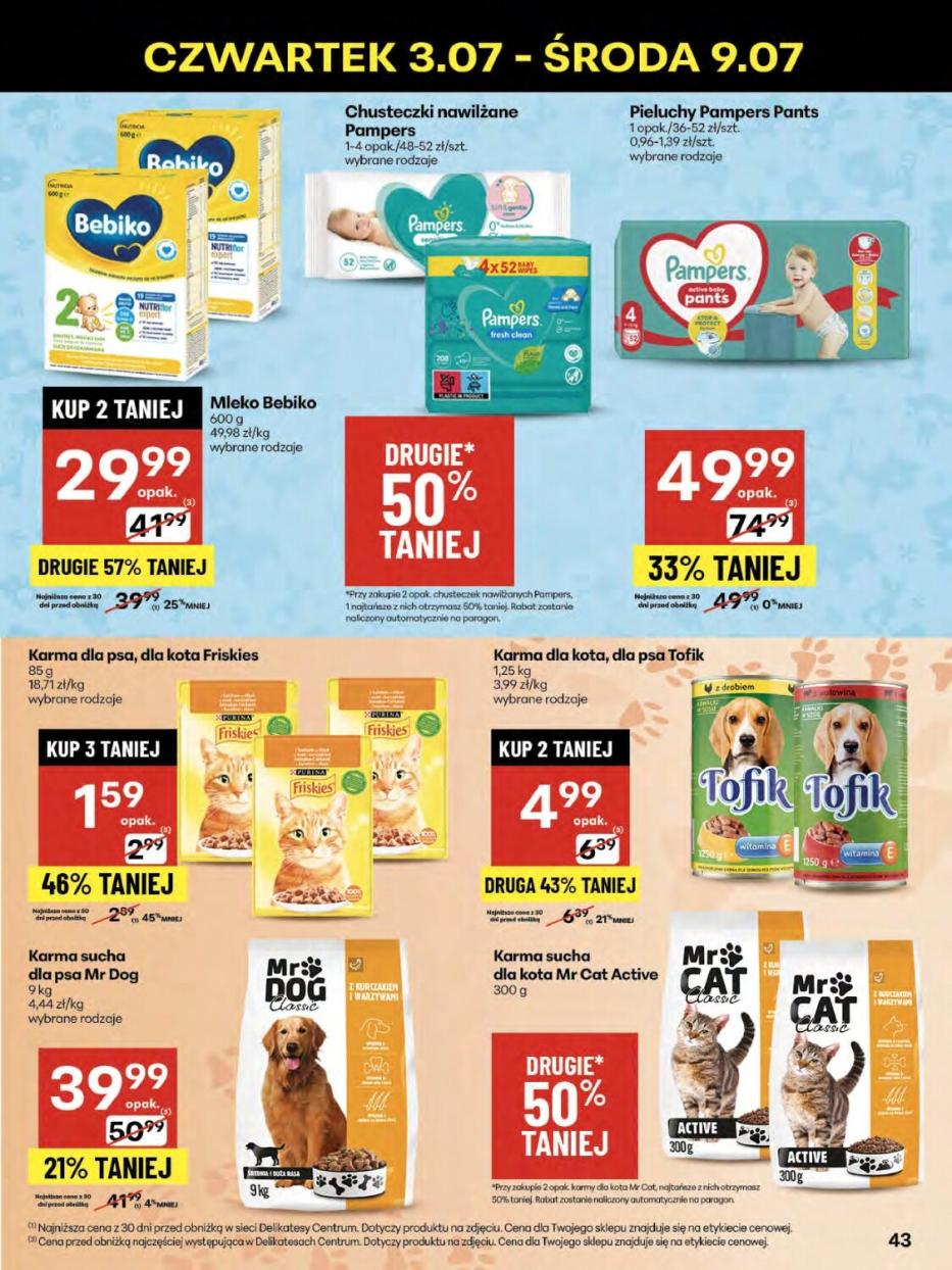 Gazetka promocyjna Delikatesy Centrum str. 43