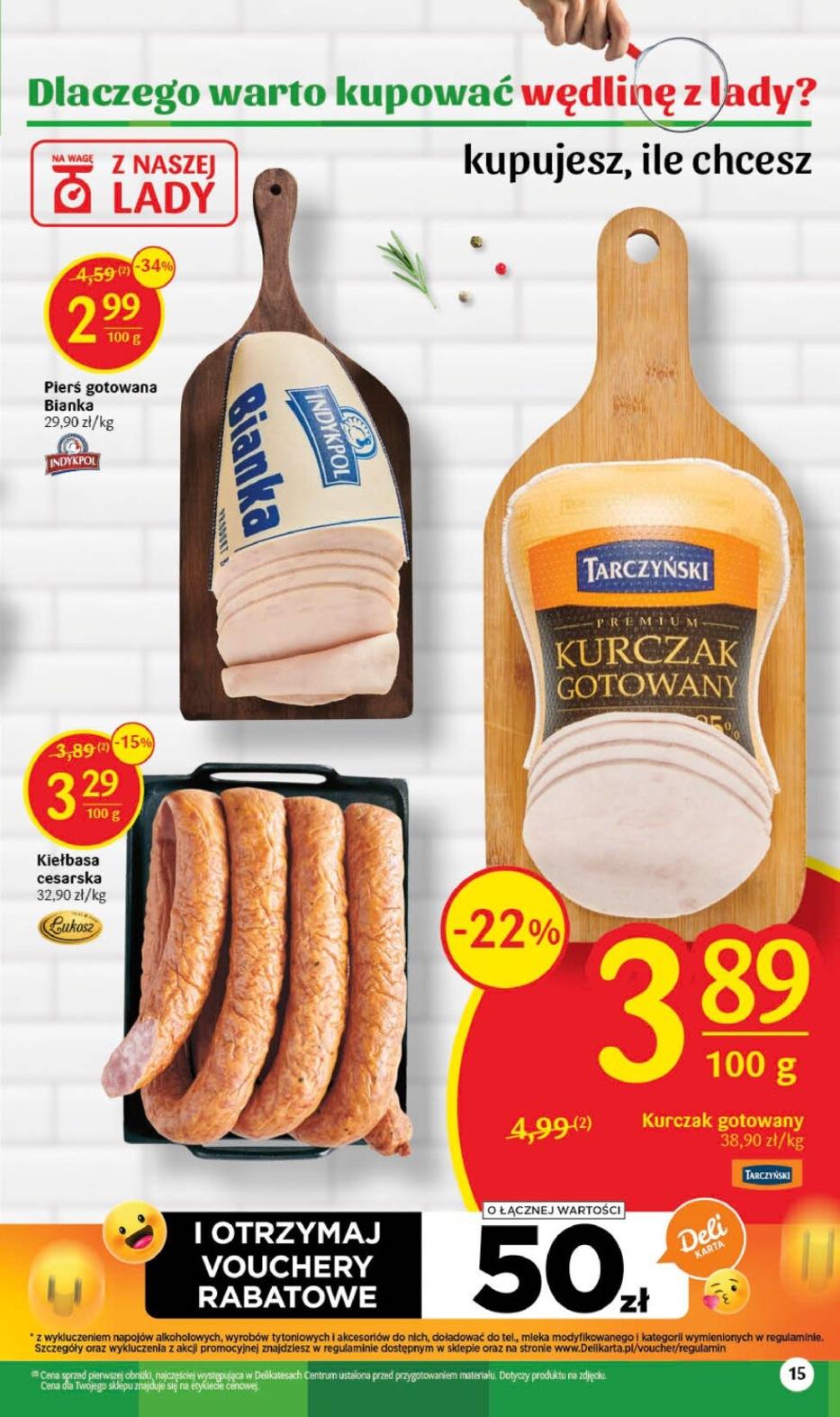 Gazetka promocyjna Delikatesy Centrum str. 15