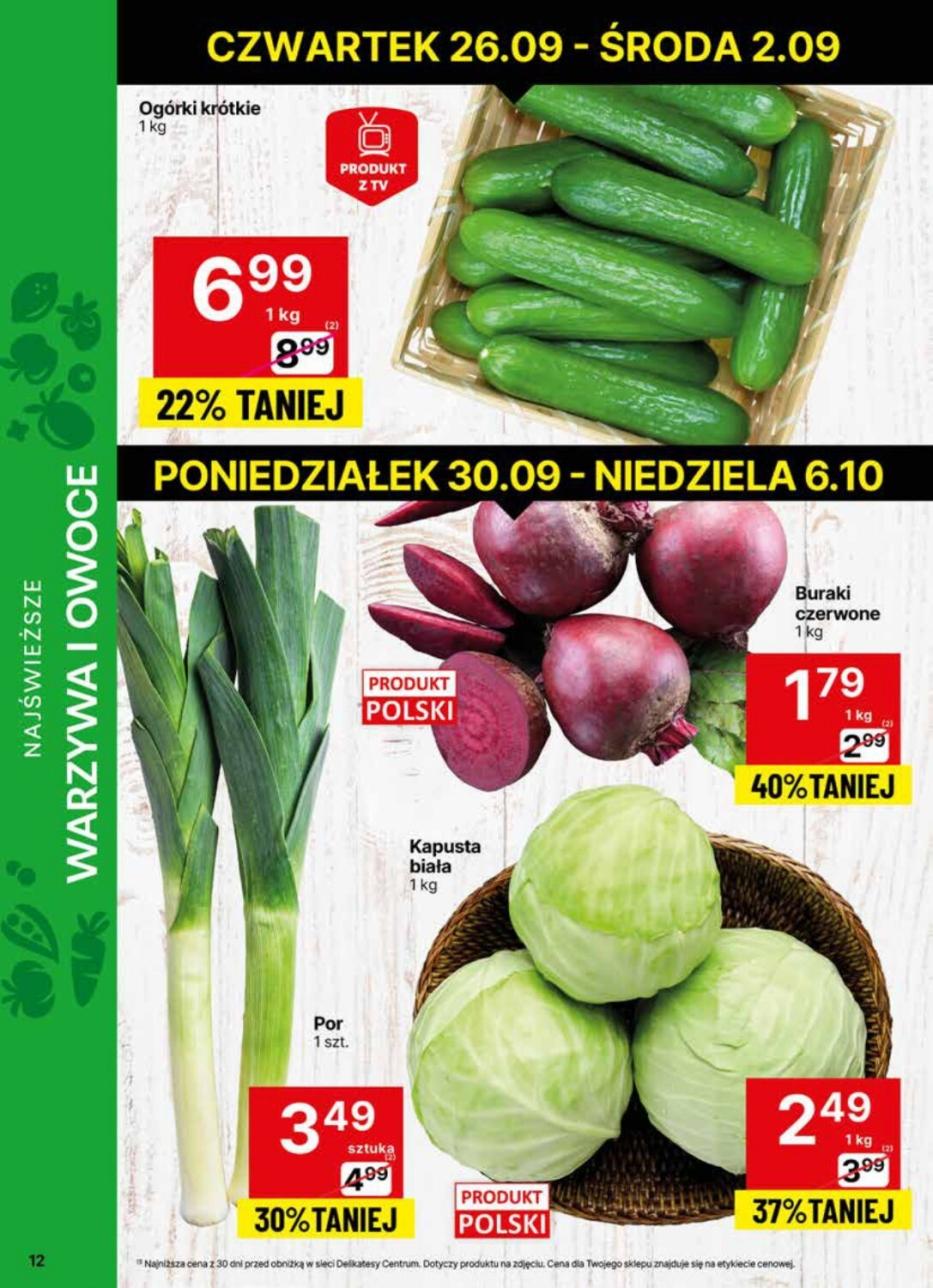 Gazetka promocyjna Delikatesy Centrum str. 12