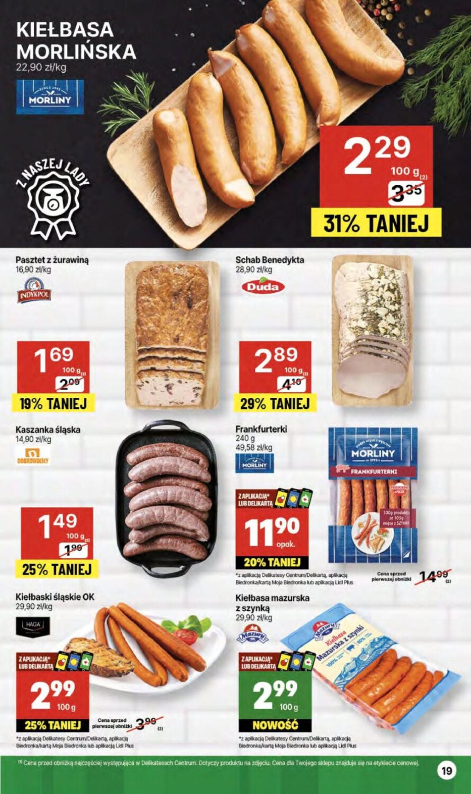 Gazetka promocyjna Delikatesy Centrum str. 19