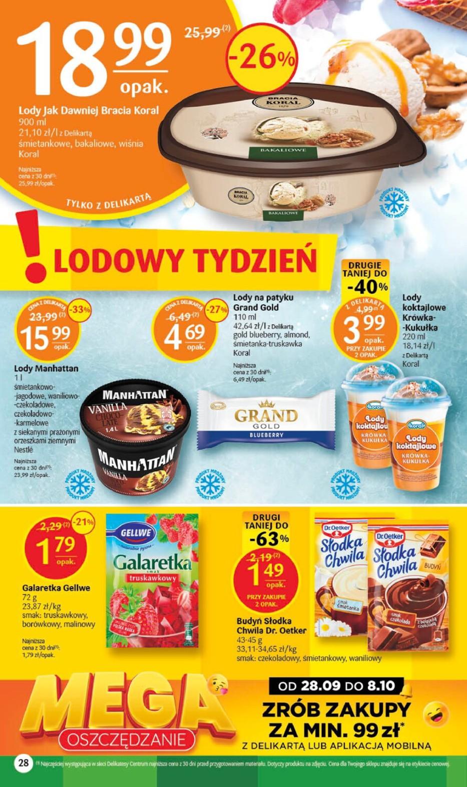 Gazetka promocyjna Delikatesy Centrum str. 28