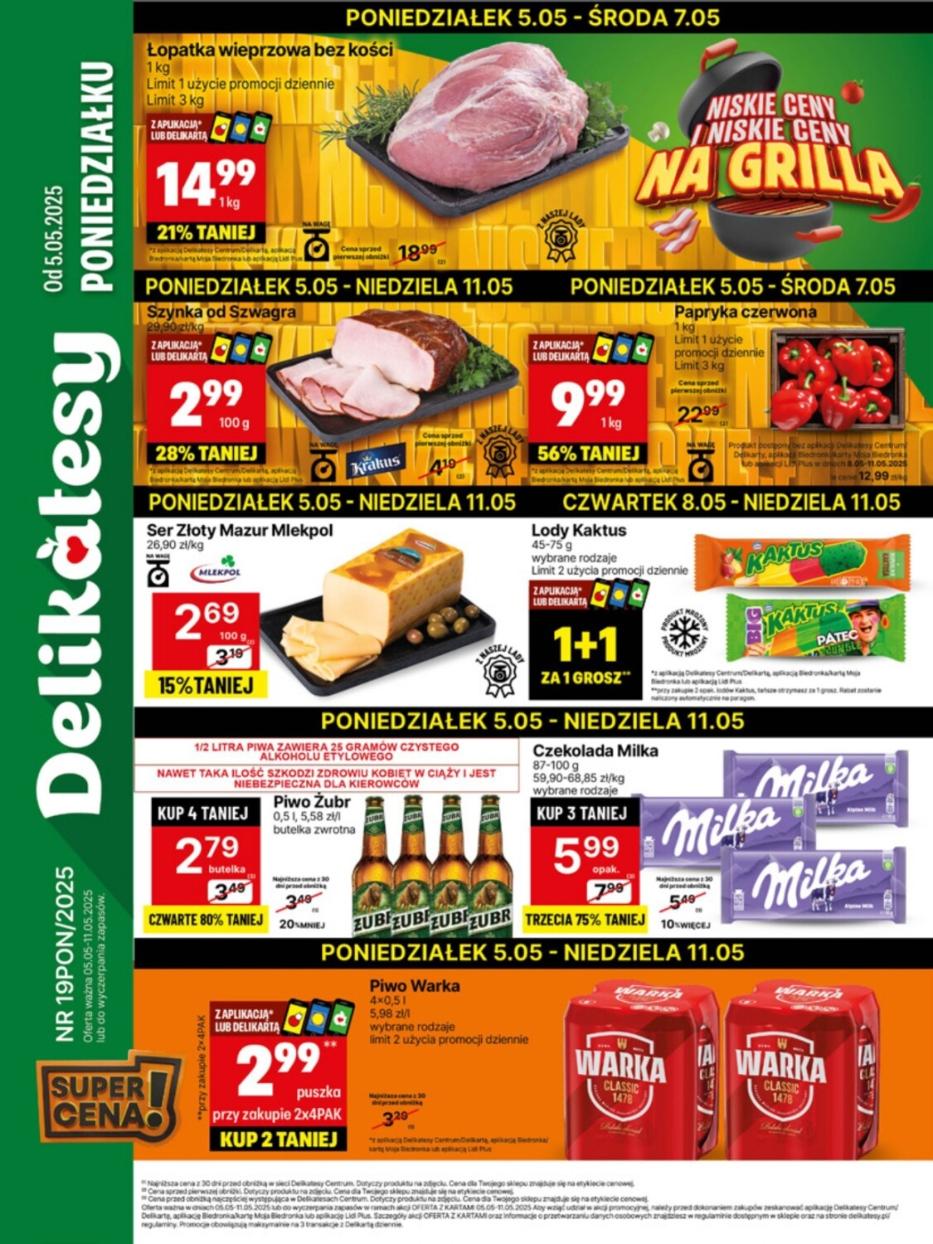 Gazetka promocyjna Delikatesy Centrum str. 1