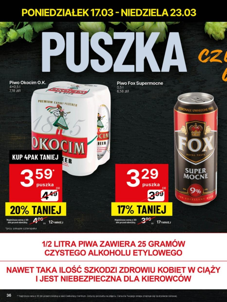 Gazetka promocyjna Delikatesy Centrum str. 36