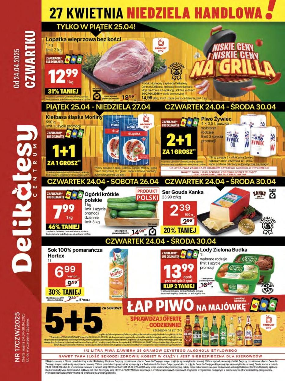 Gazetka promocyjna Delikatesy Centrum str. 1