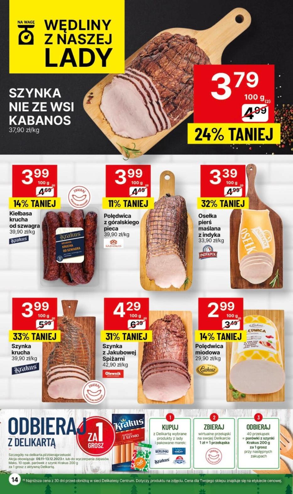 Gazetka promocyjna Delikatesy Centrum str. 14