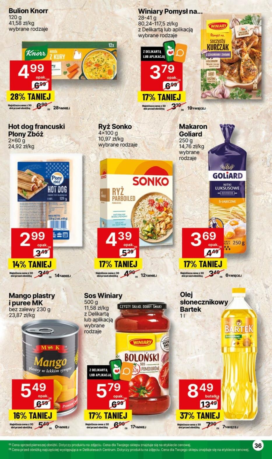 Gazetka promocyjna Delikatesy Centrum str. 36