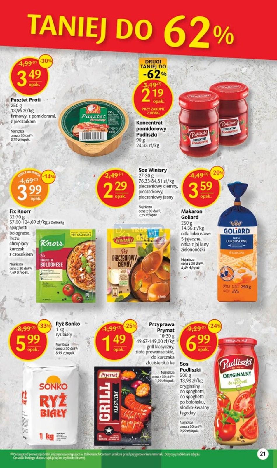 Gazetka promocyjna Delikatesy Centrum str. 21