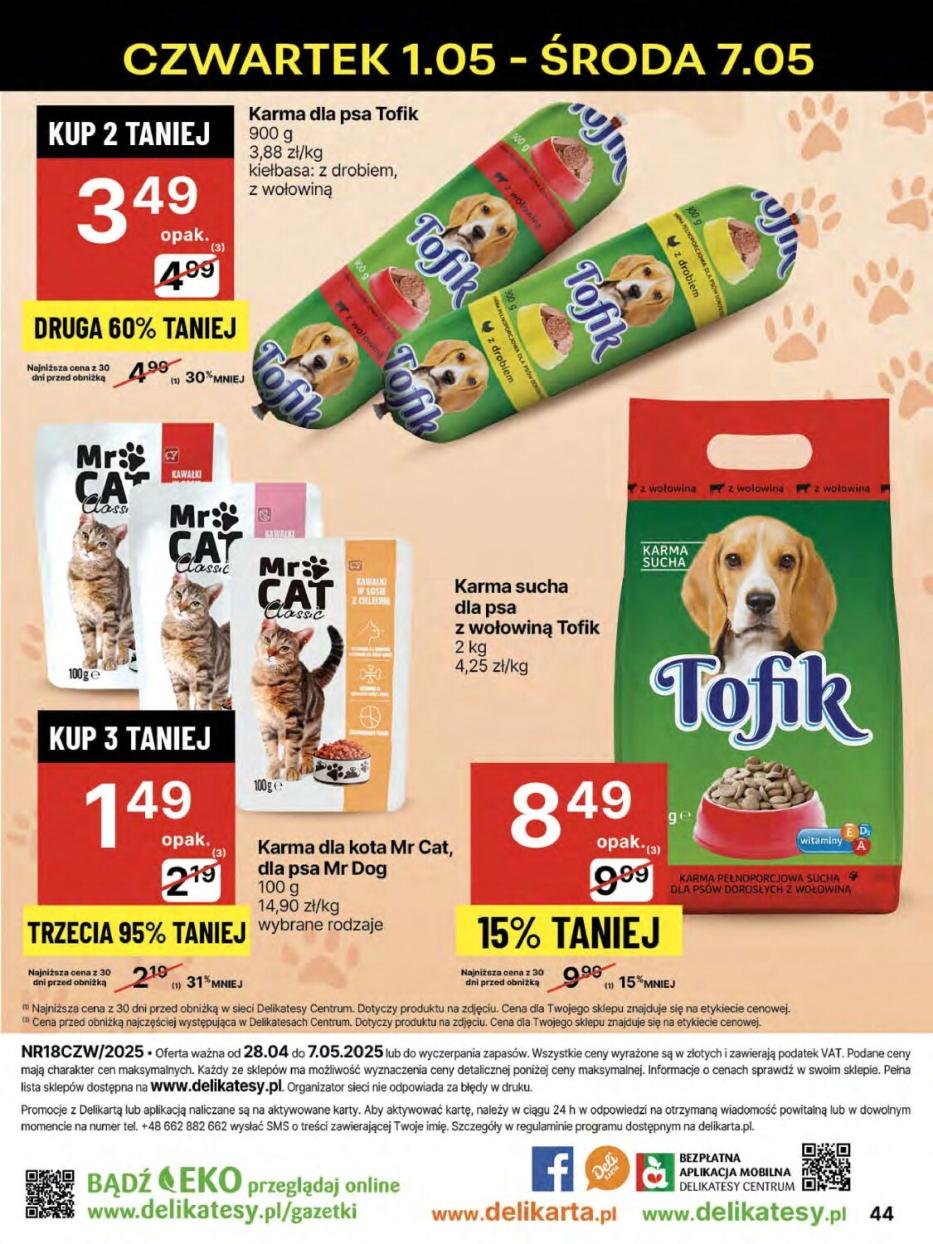 Gazetka promocyjna Delikatesy Centrum str. 44