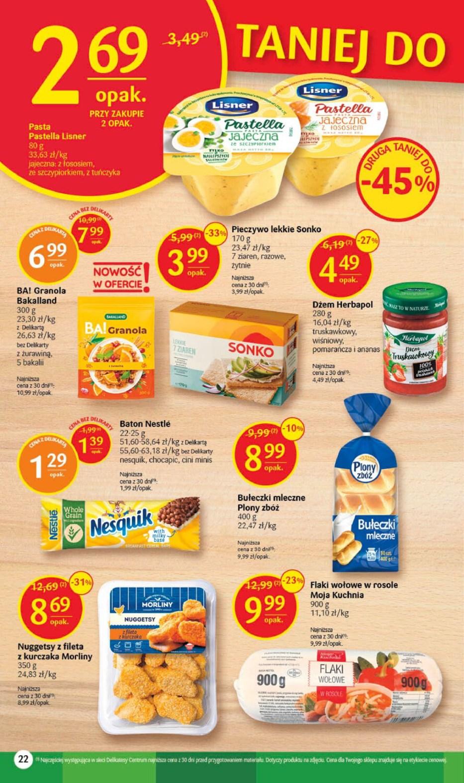 Gazetka promocyjna Delikatesy Centrum str. 22