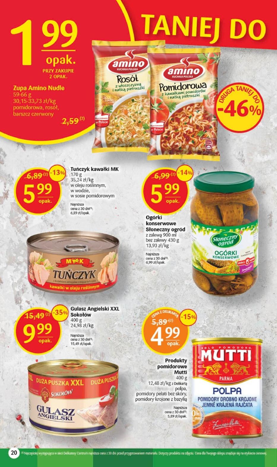 Gazetka promocyjna Delikatesy Centrum str. 20