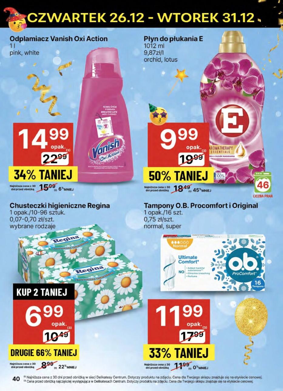 Gazetka promocyjna Delikatesy Centrum str. 40