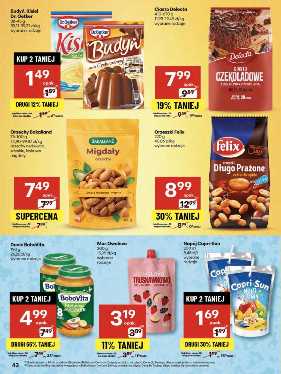 Gazetka promocyjna Delikatesy Centrum str. 43