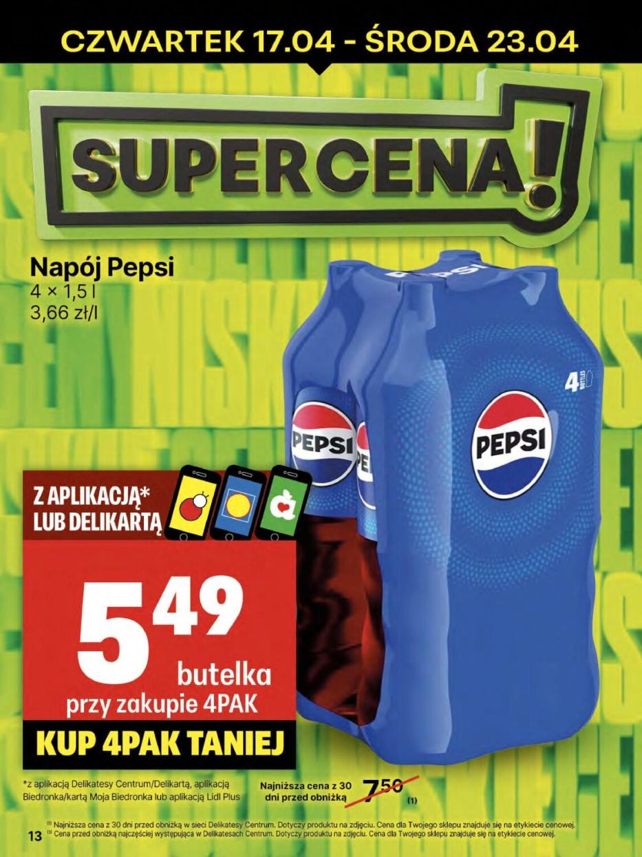 Gazetka promocyjna Delikatesy Centrum str. 13