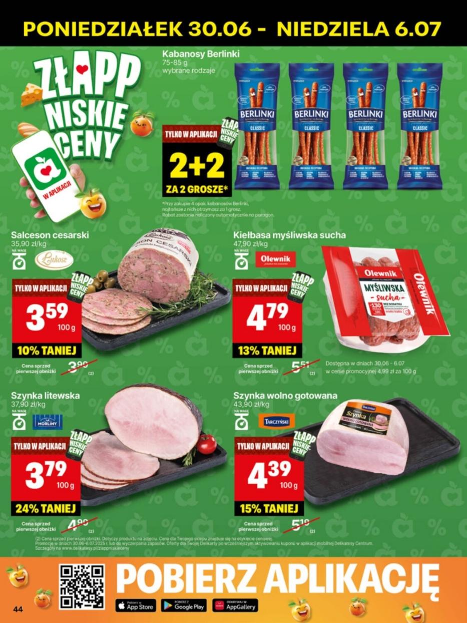 Gazetka promocyjna Delikatesy Centrum str. 44