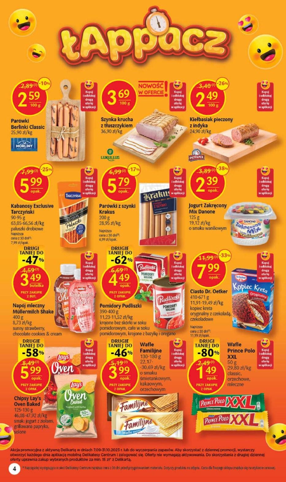 Gazetka promocyjna Delikatesy Centrum str. 4