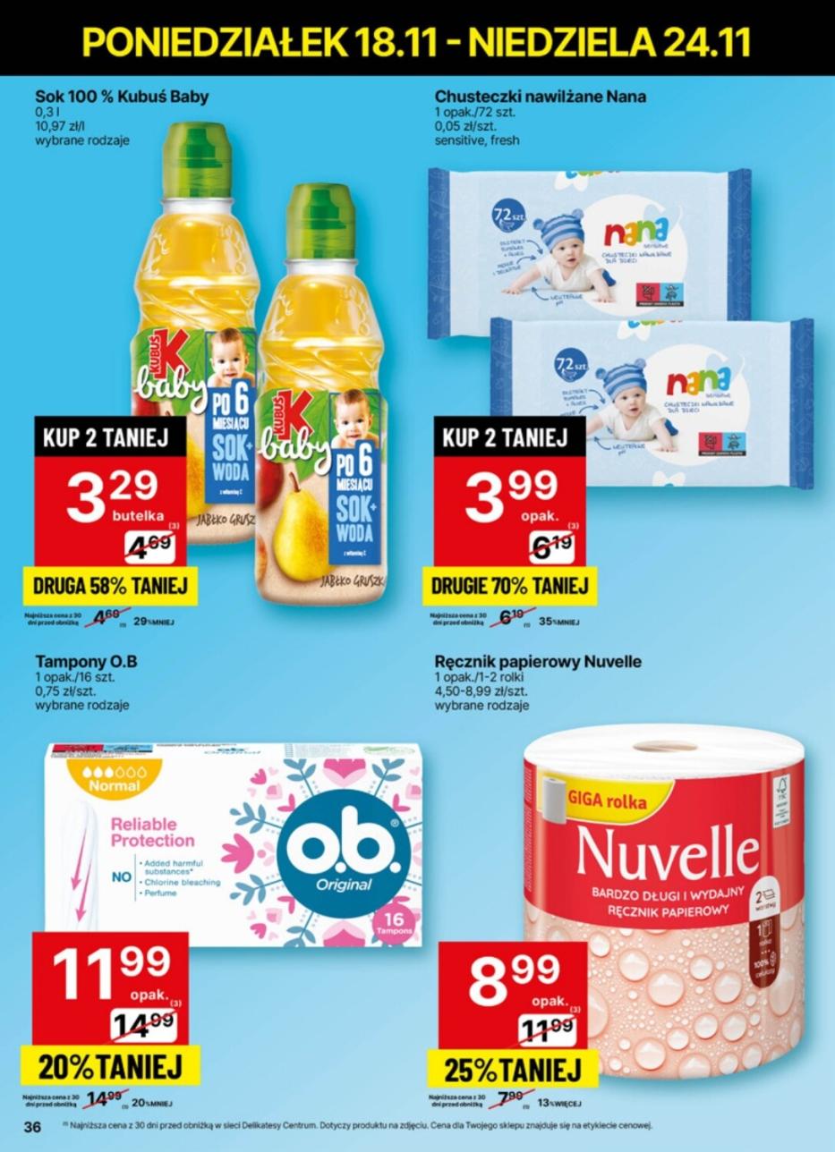 Gazetka promocyjna Delikatesy Centrum str. 36