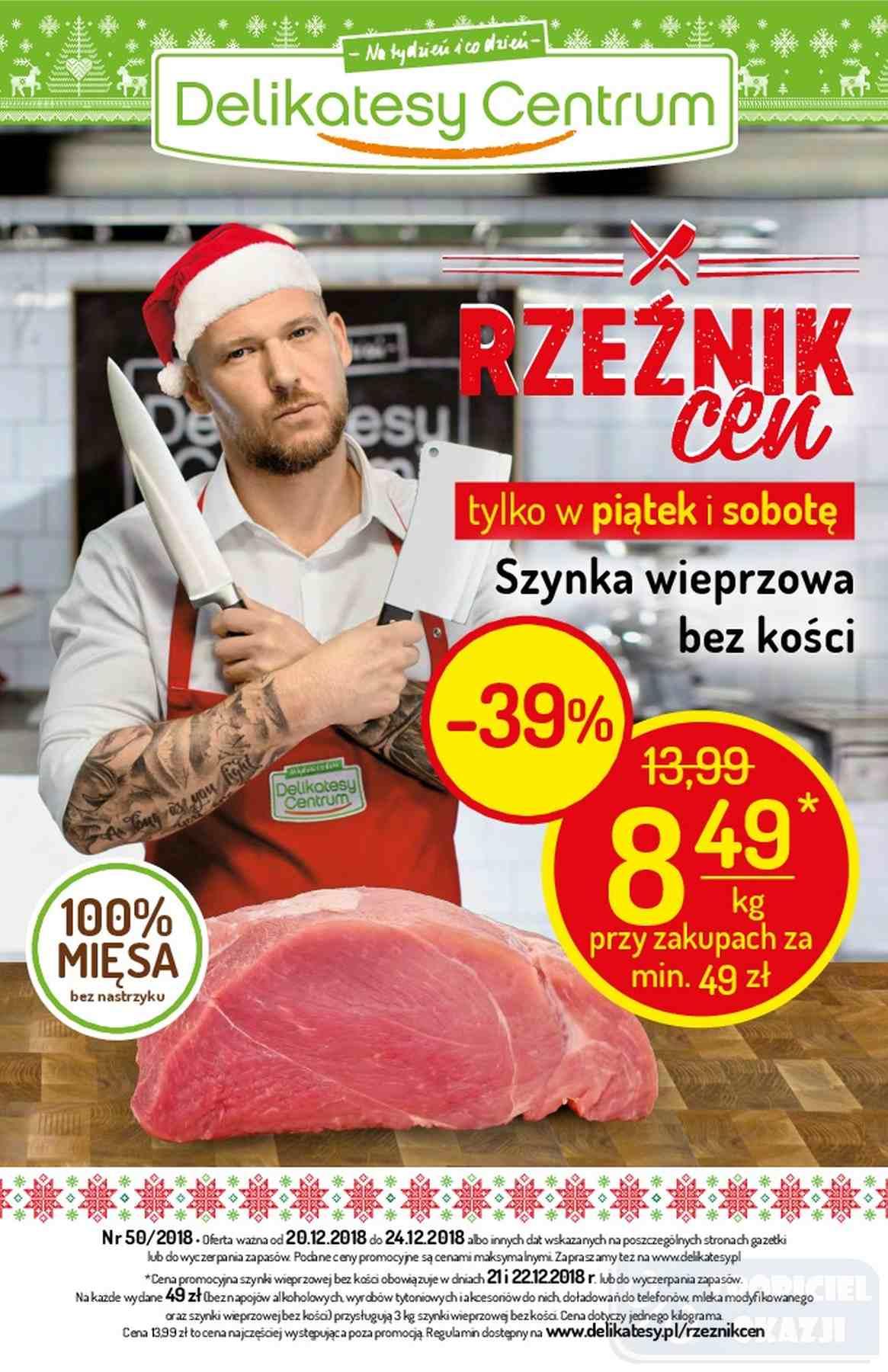 Gazetka promocyjna Delikatesy Centrum str. 1