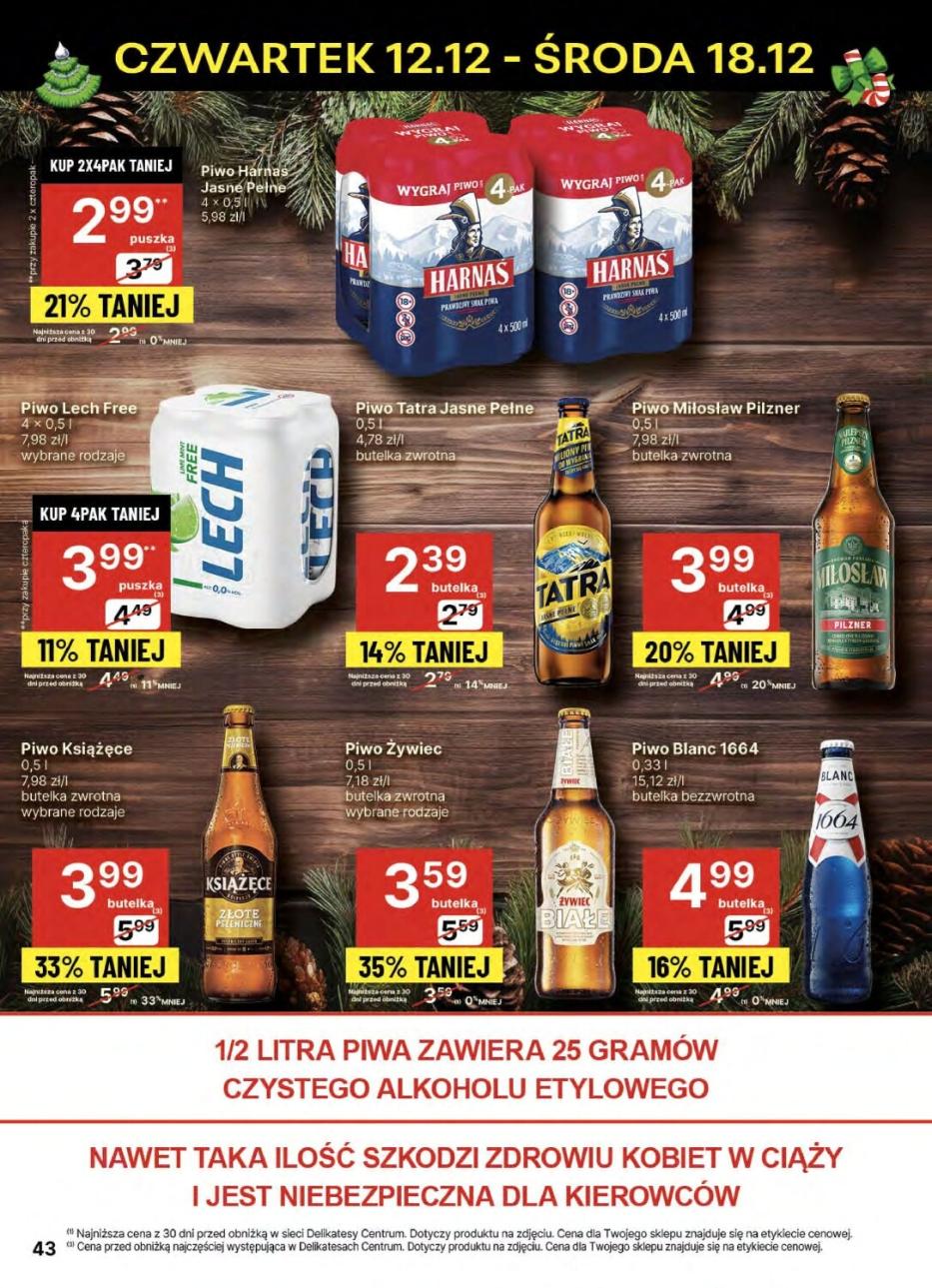 Gazetka promocyjna Delikatesy Centrum str. 43