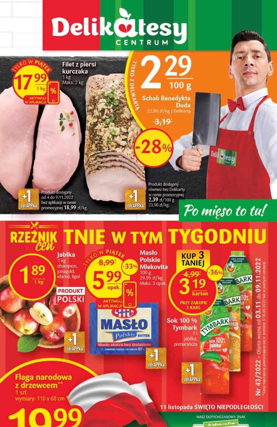 Gazetka promocyjna Delikatesy Centrum str. 1