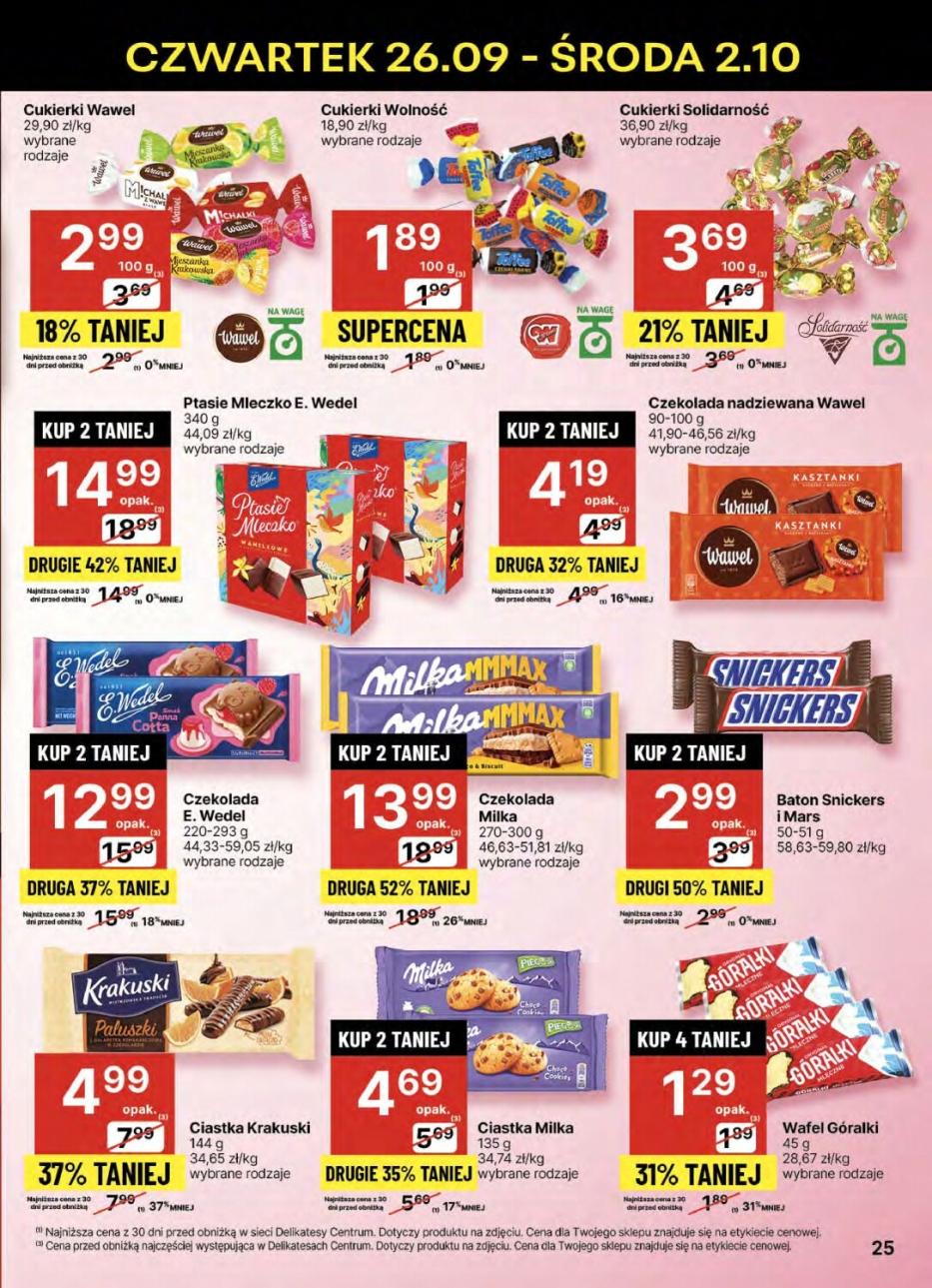 Gazetka promocyjna Delikatesy Centrum str. 25