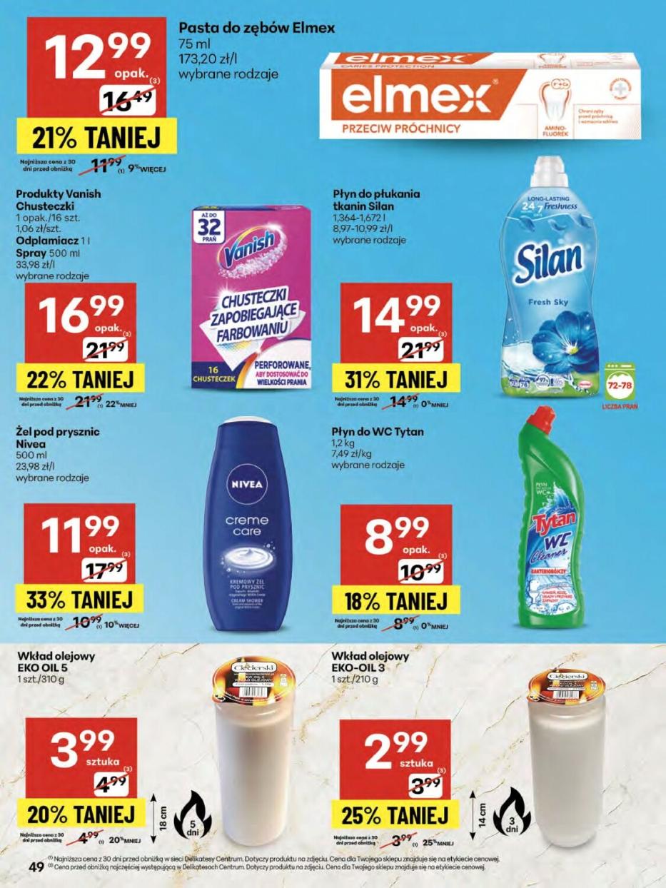Gazetka promocyjna Delikatesy Centrum str. 49