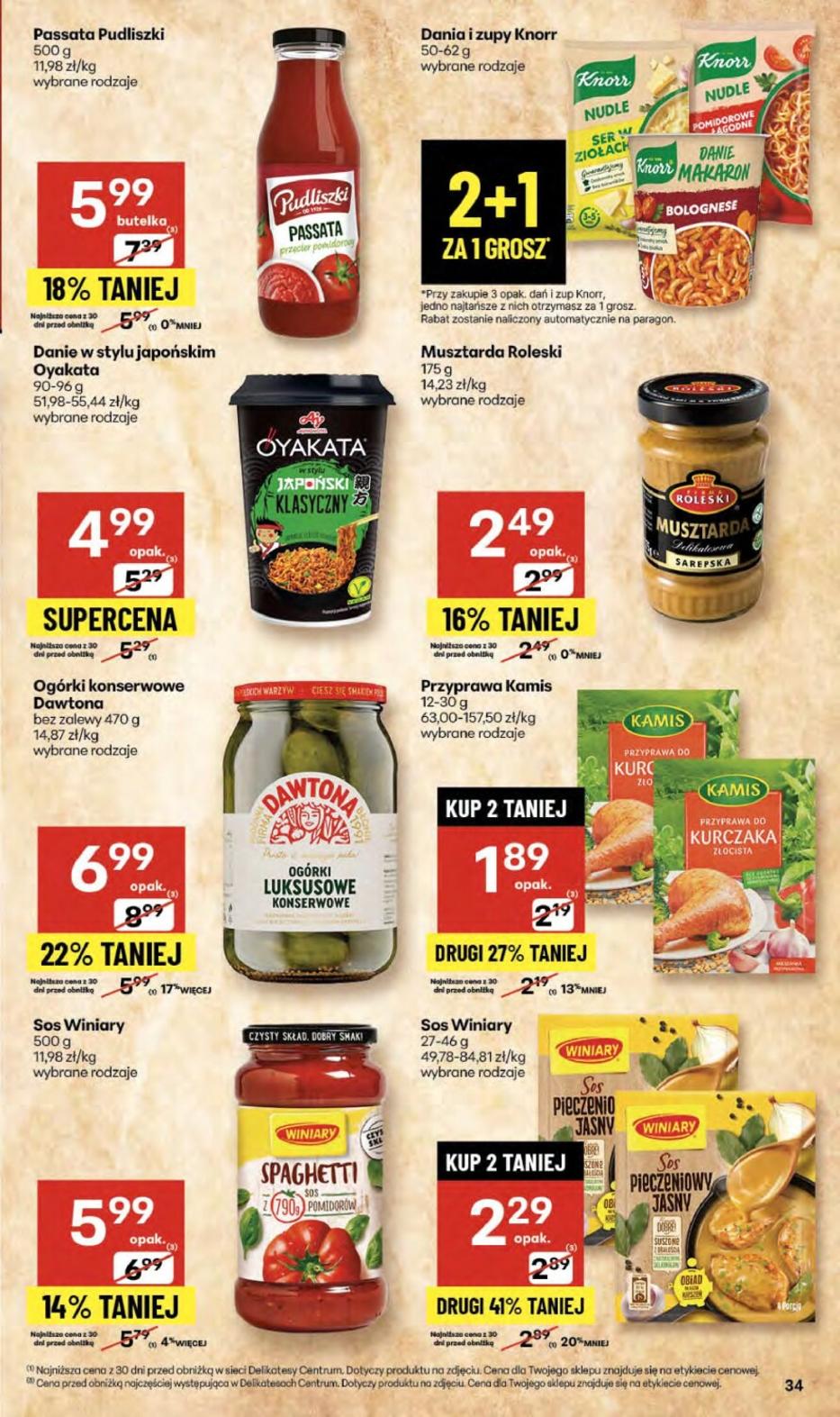 Gazetka promocyjna Delikatesy Centrum str. 34