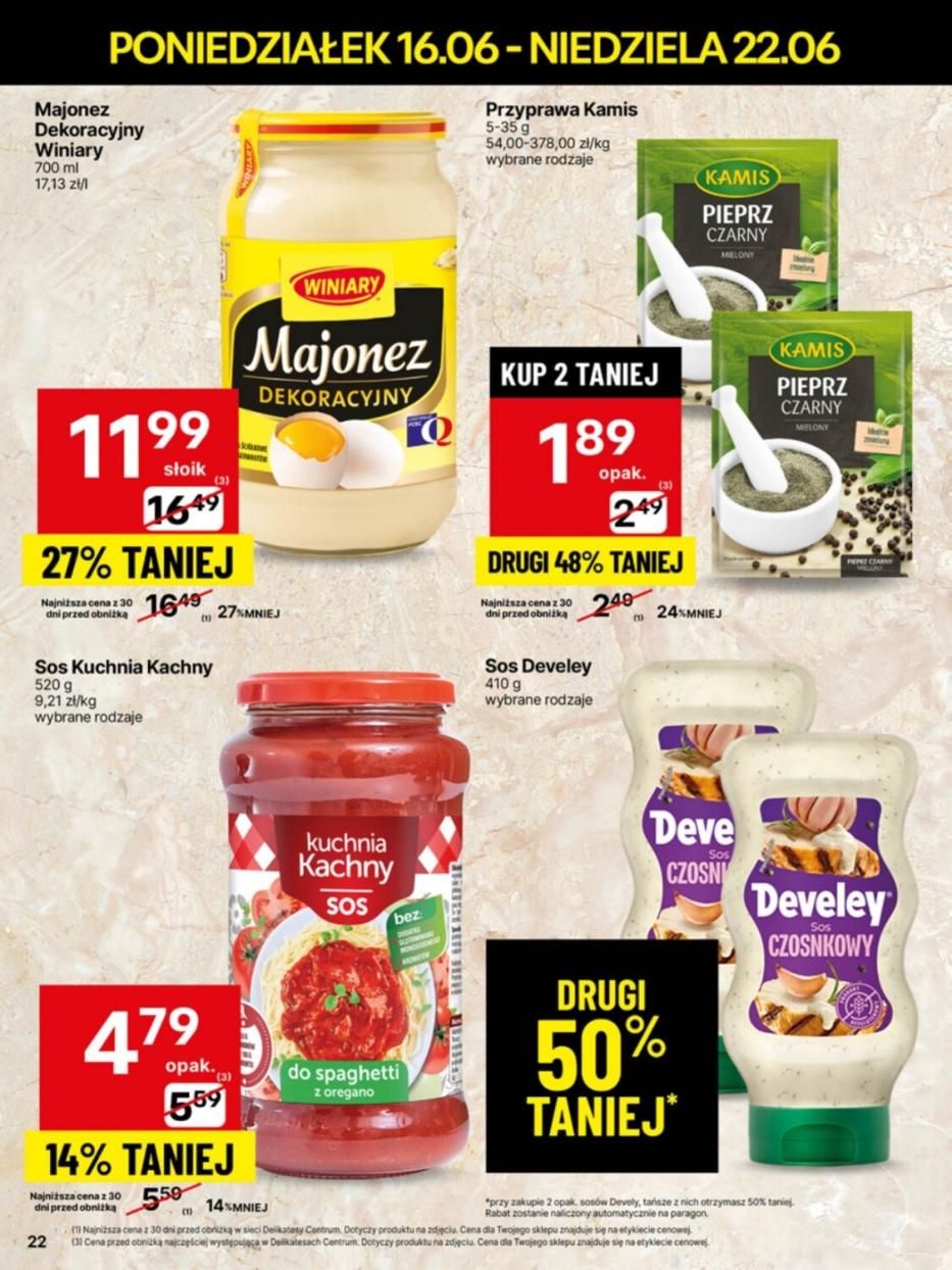 Gazetka promocyjna Delikatesy Centrum str. 22
