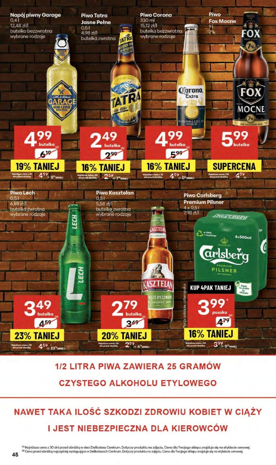 Gazetka promocyjna Delikatesy Centrum str. 45