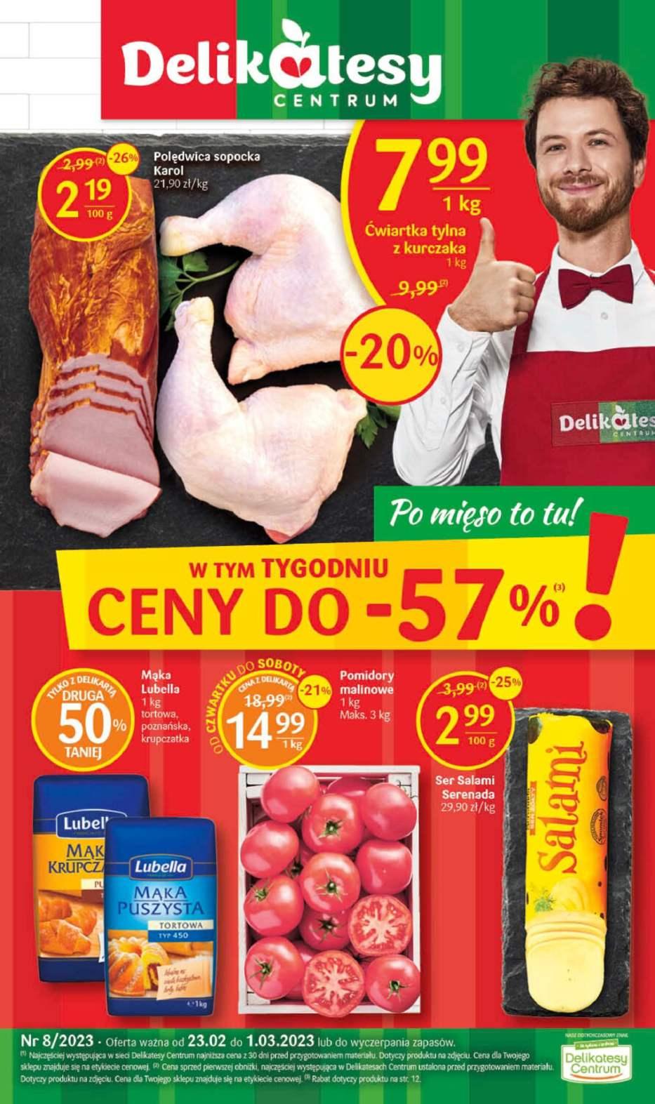 Gazetka promocyjna Delikatesy Centrum str. 1