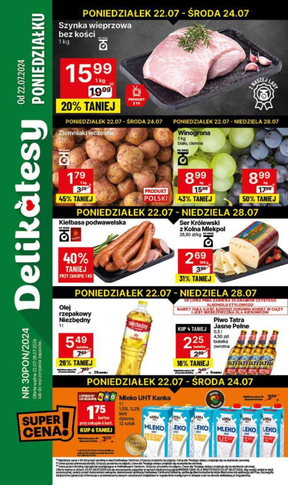 Gazetka promocyjna Delikatesy Centrum str. 1