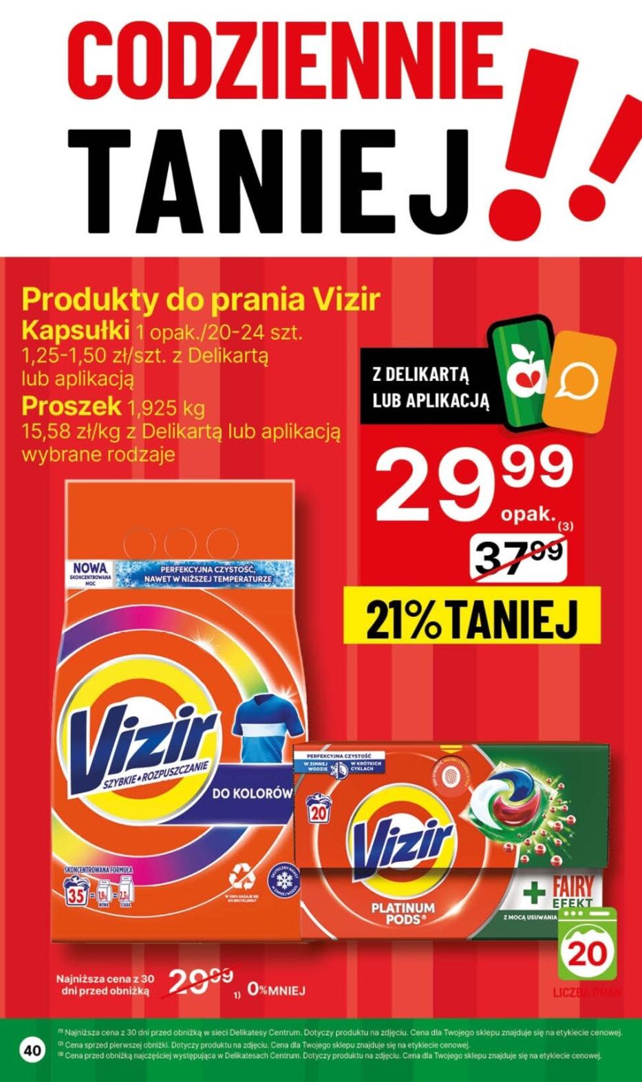 Gazetka promocyjna Delikatesy Centrum str. 40