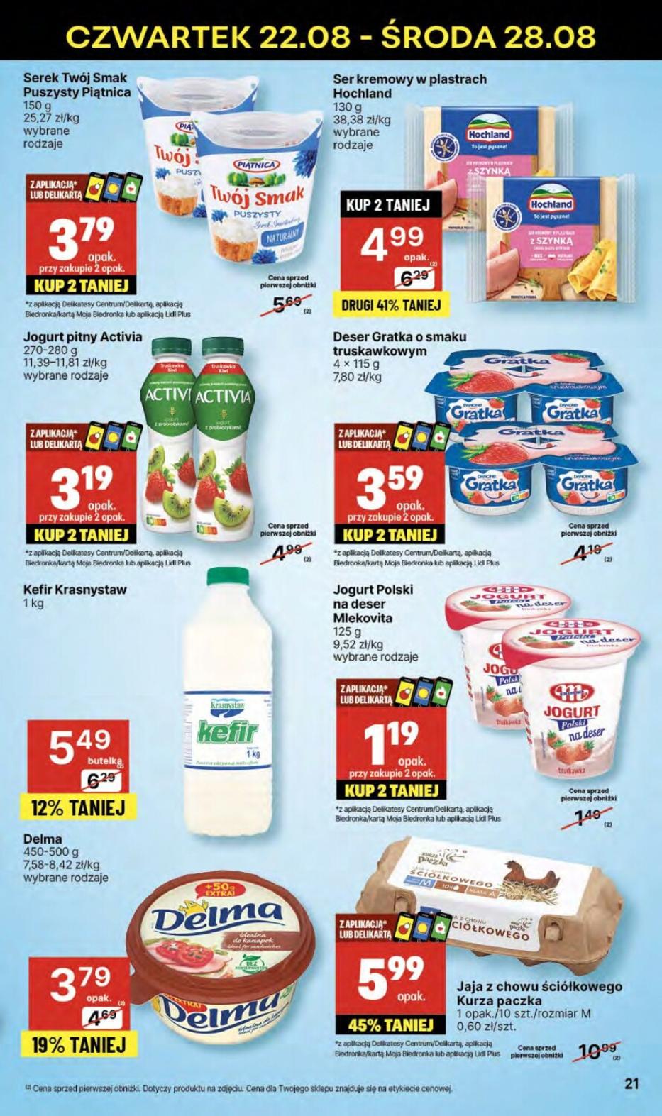 Gazetka promocyjna Delikatesy Centrum str. 21