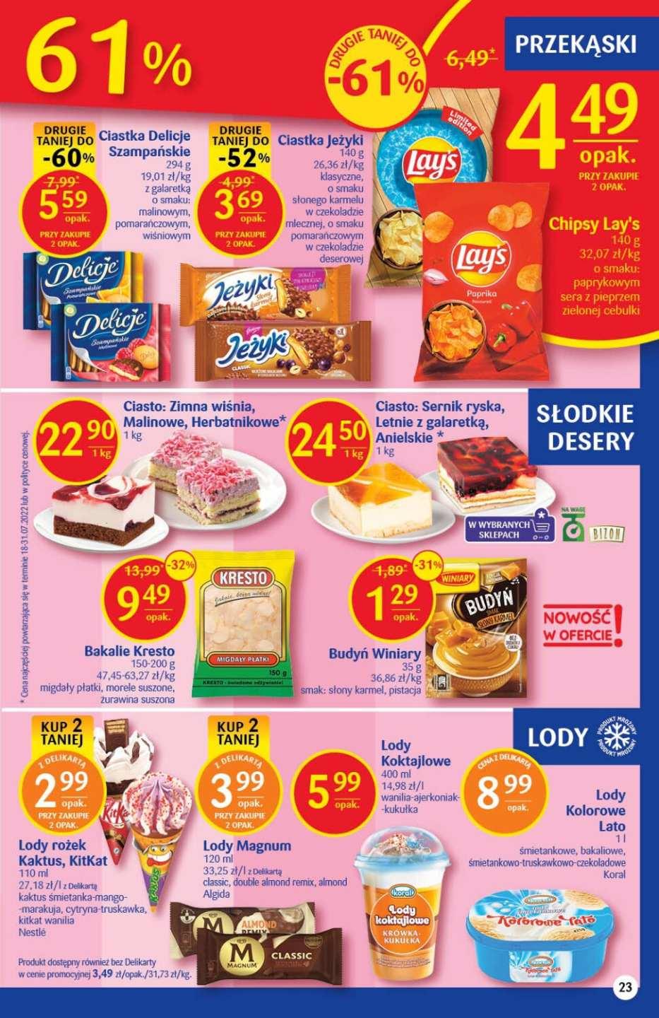 Gazetka promocyjna Delikatesy Centrum str. 23