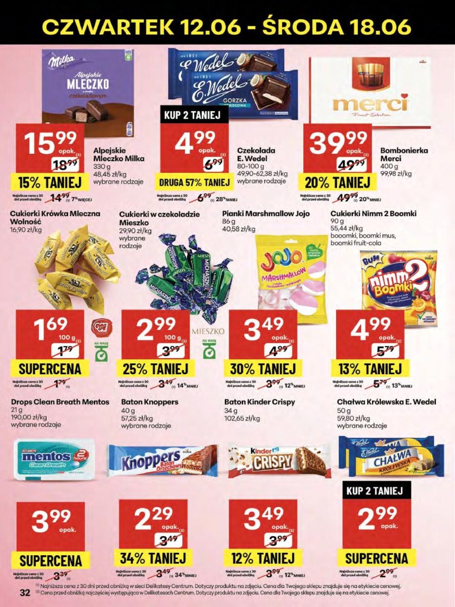 Gazetka promocyjna Delikatesy Centrum str. 32