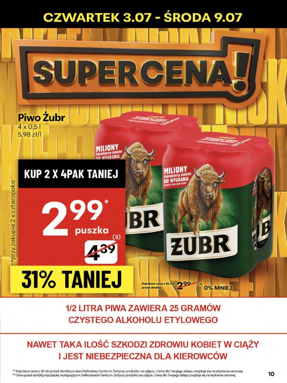 Gazetka promocyjna Delikatesy Centrum str. 10