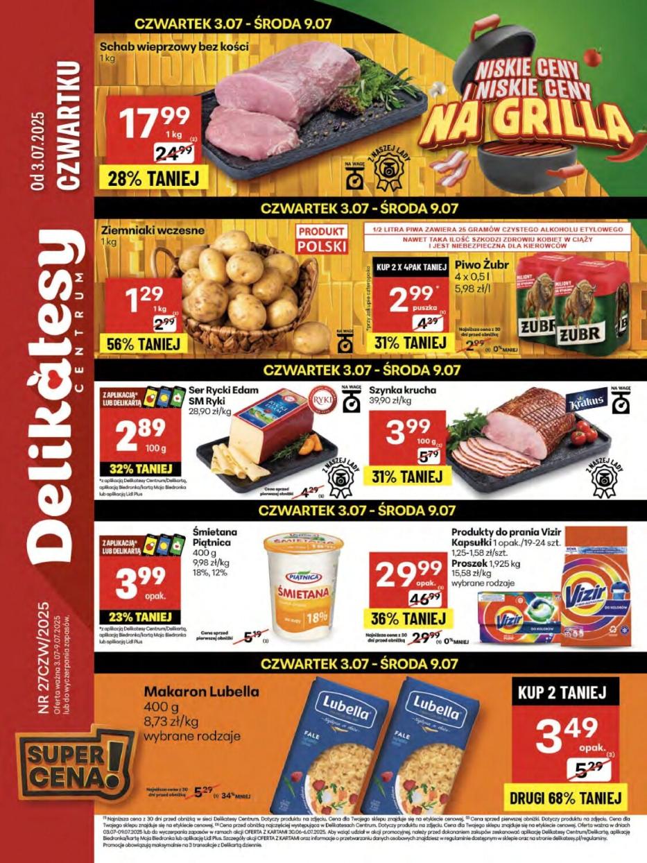 Gazetka promocyjna Delikatesy Centrum str. 1