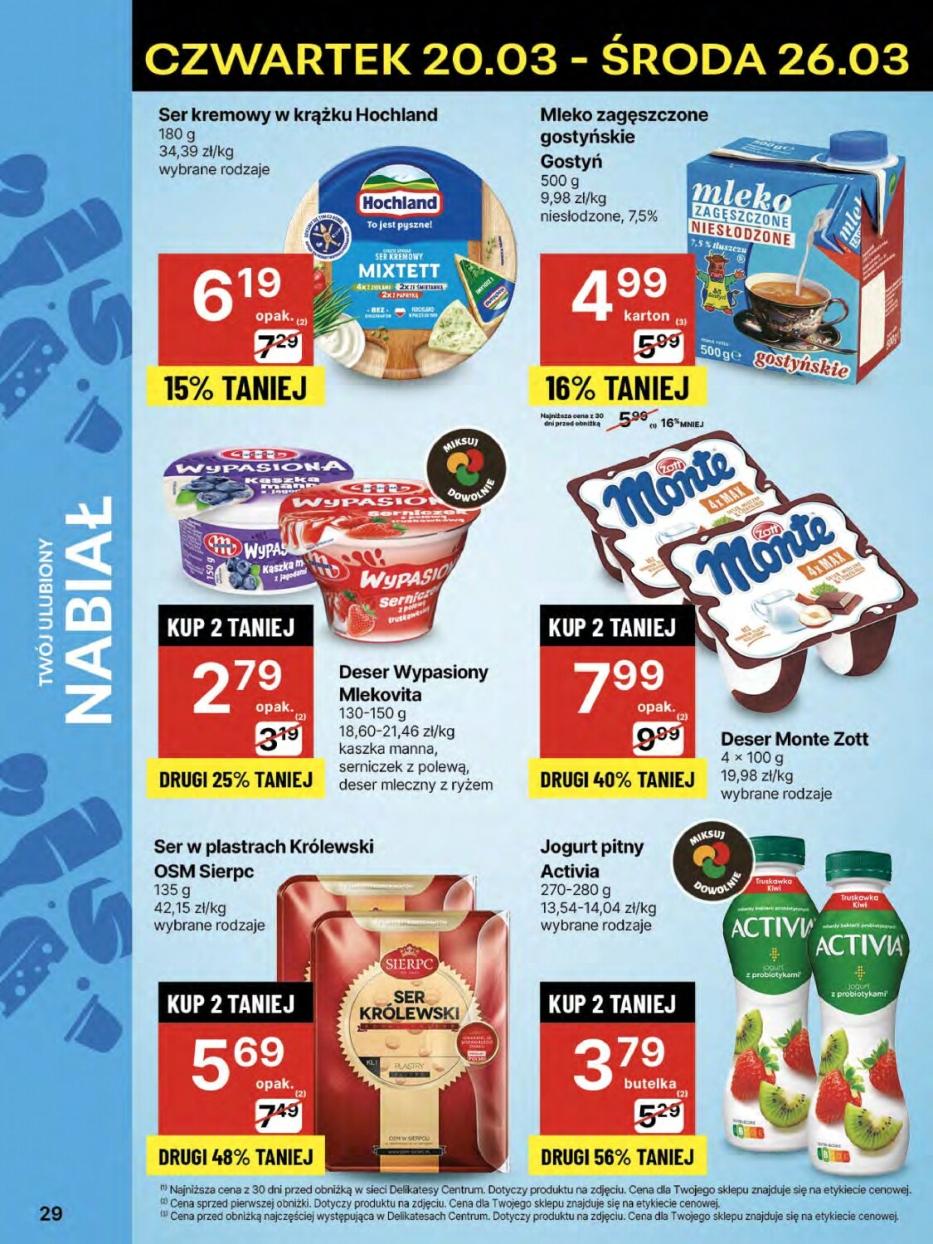 Gazetka promocyjna Delikatesy Centrum str. 29
