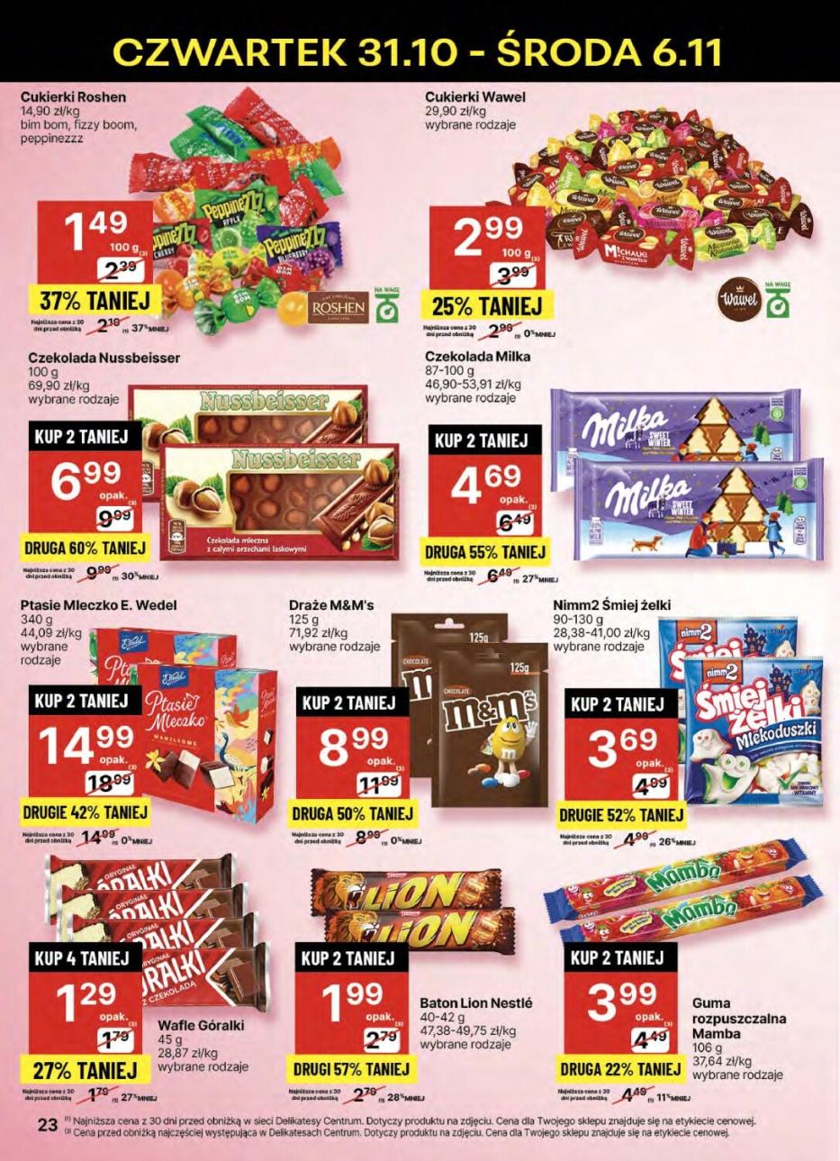 Gazetka promocyjna Delikatesy Centrum str. 23